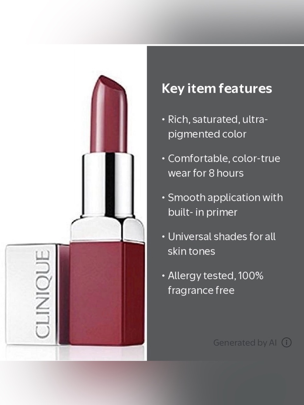 Clinique Love Pop #13 Pop Lip Color & Primer Lipstick - Picture 4 of 6